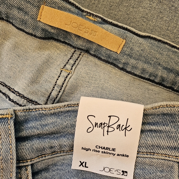 Nwt Joe's Charlie High Rise Skinny Ankle Pacifica Snapback Jeans XL 31-32 - Picture 4 of 7